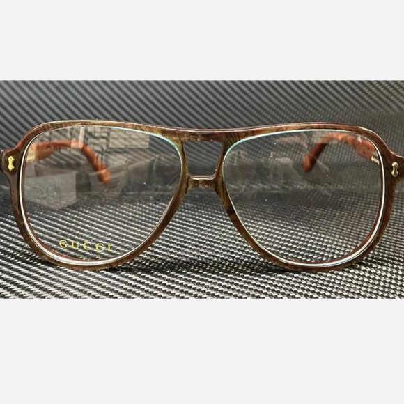 Gucci Blue Transparent Men's 57mm Eyeglasses - Picture 2 of 4